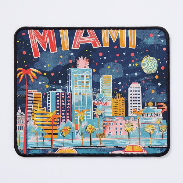 Item preview, Miami Travel Illustration designed and sold by nomiraclehere.