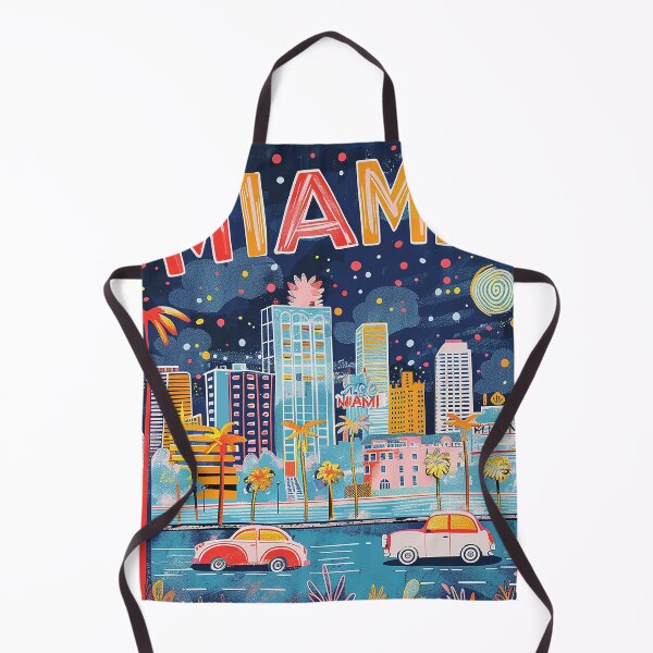 Item preview, Miami Travel Illustration designed and sold by nomiraclehere.