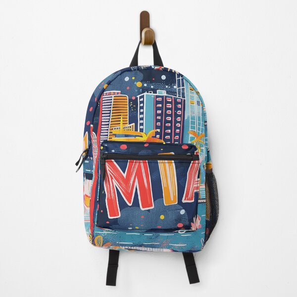 Item preview, Miami Travel Illustration designed and sold by nomiraclehere.