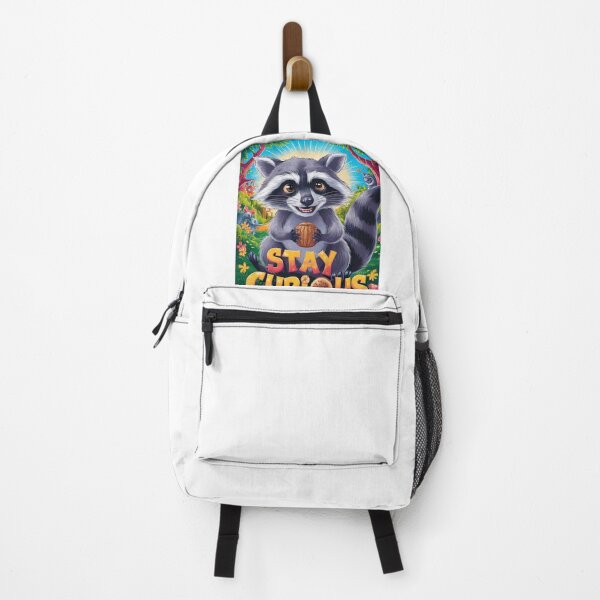 Item preview, Stay Curious: Playful Raccoon Art designed and sold by deluxedigital1.