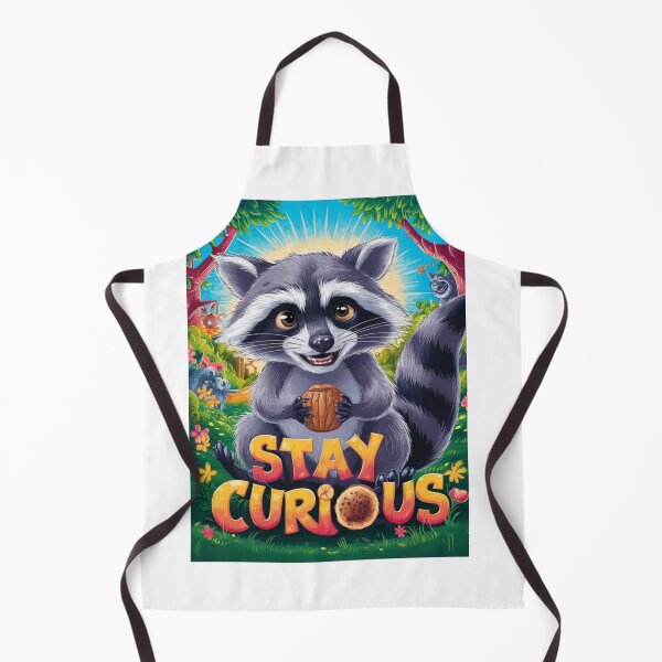Item preview, Stay Curious: Playful Raccoon Art designed and sold by deluxedigital1.