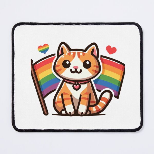 Item preview, LGTBI+ cat designed and sold by CustomFizz.