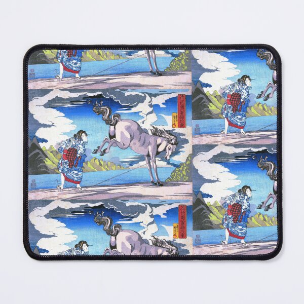 Item preview,  Utagawa Hiroshige   Japanese Woodblock Reprint Okane, the Strong Woman of Omi Province designed and sold by TeeARTHY.