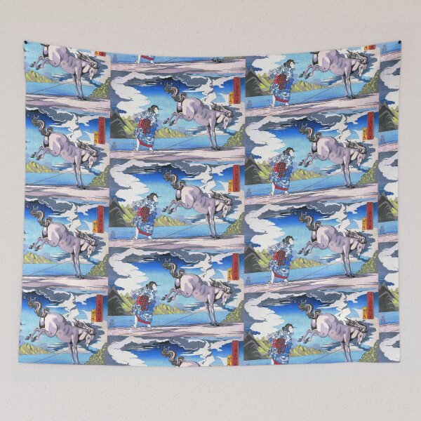 Item preview,  Utagawa Hiroshige   Japanese Woodblock Reprint Okane, the Strong Woman of Omi Province designed and sold by TeeARTHY.