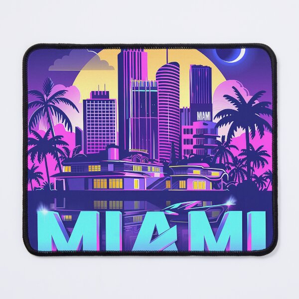 Item preview, Miami Travel Illustration designed and sold by nomiraclehere.