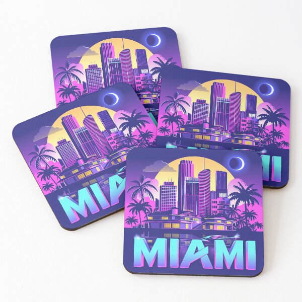 Item preview, Miami Travel Illustration designed and sold by nomiraclehere.