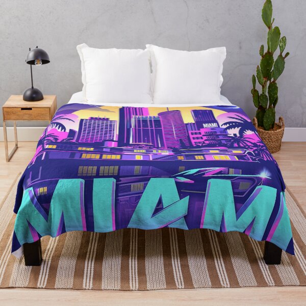 Item preview, Miami Travel Illustration designed and sold by nomiraclehere.