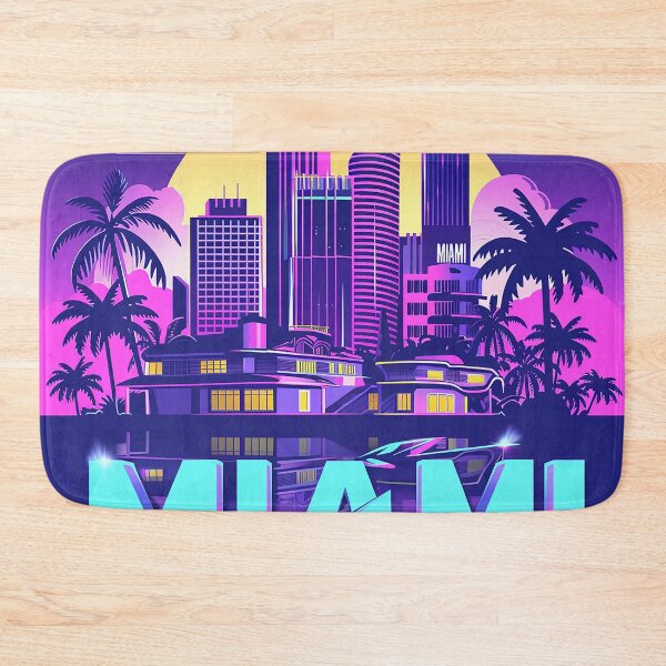 Item preview, Miami Travel Illustration designed and sold by nomiraclehere.