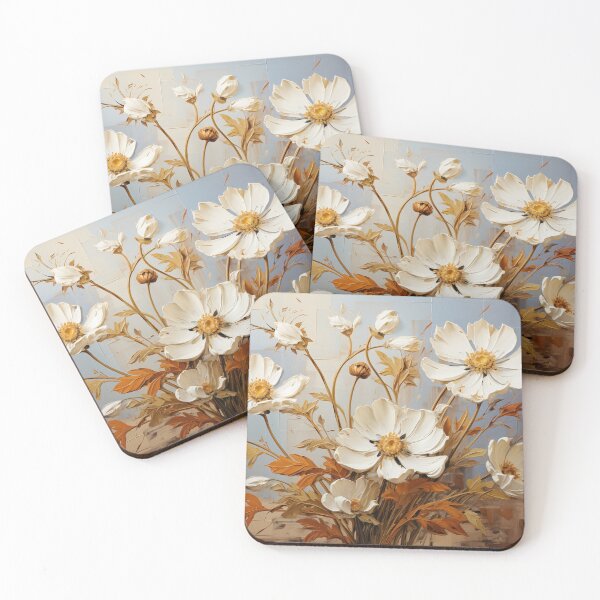 Item preview, Feverfew - Impasto Floral designed and sold by KootenayDesigns.