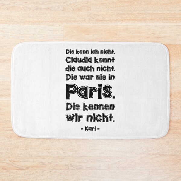 Item preview, Heidi Klum - Karl Lagerfeld - I don't know her. Claudia doesn't know her either. She's never been to Paris. We don't know her. designed and sold by torti2000.