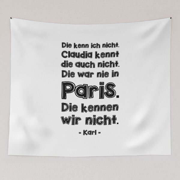 Item preview, Heidi Klum - Karl Lagerfeld - I don't know her. Claudia doesn't know her either. She's never been to Paris. We don't know her. designed and sold by torti2000.