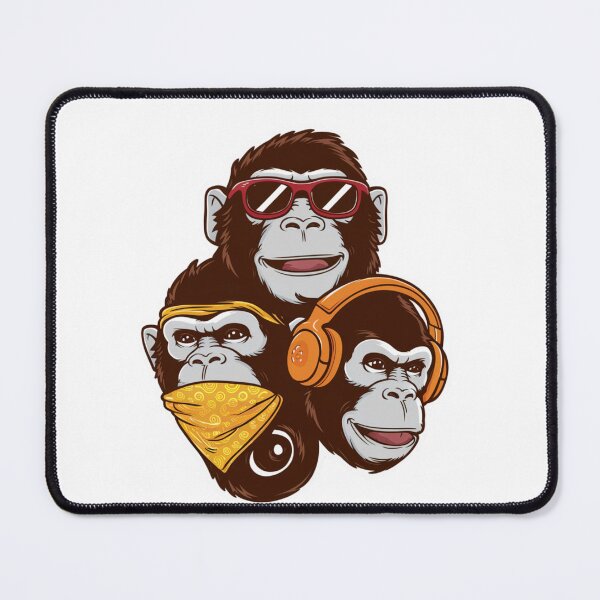 Item preview, See No Evil Hear No Evil Speak No Evil Monkeys designed and sold by The People’s Punchline.