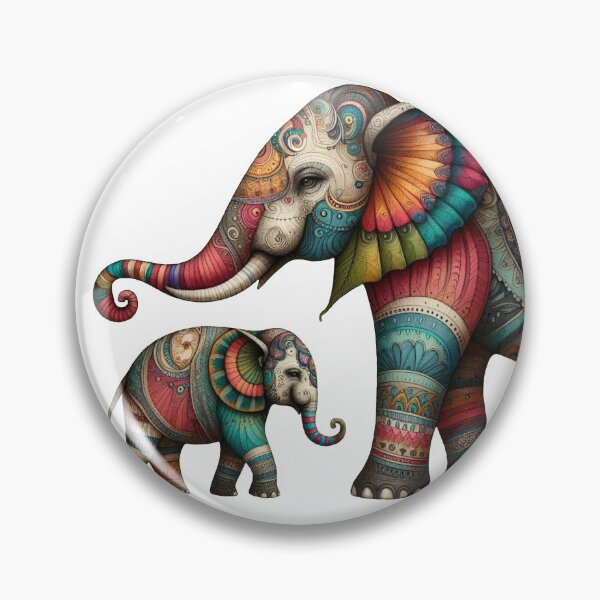 Item preview, Harmony in Hues: The Elephant’s Colorful Journey designed and sold by nicholekoch1.