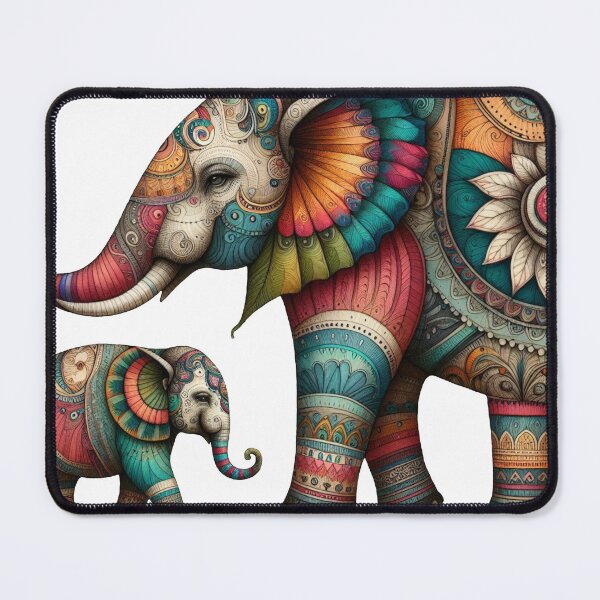 Item preview, Harmony in Hues: The Elephant’s Colorful Journey designed and sold by nicholekoch1.