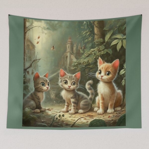 Item preview, Curious Kittens designed and sold by kyxur.