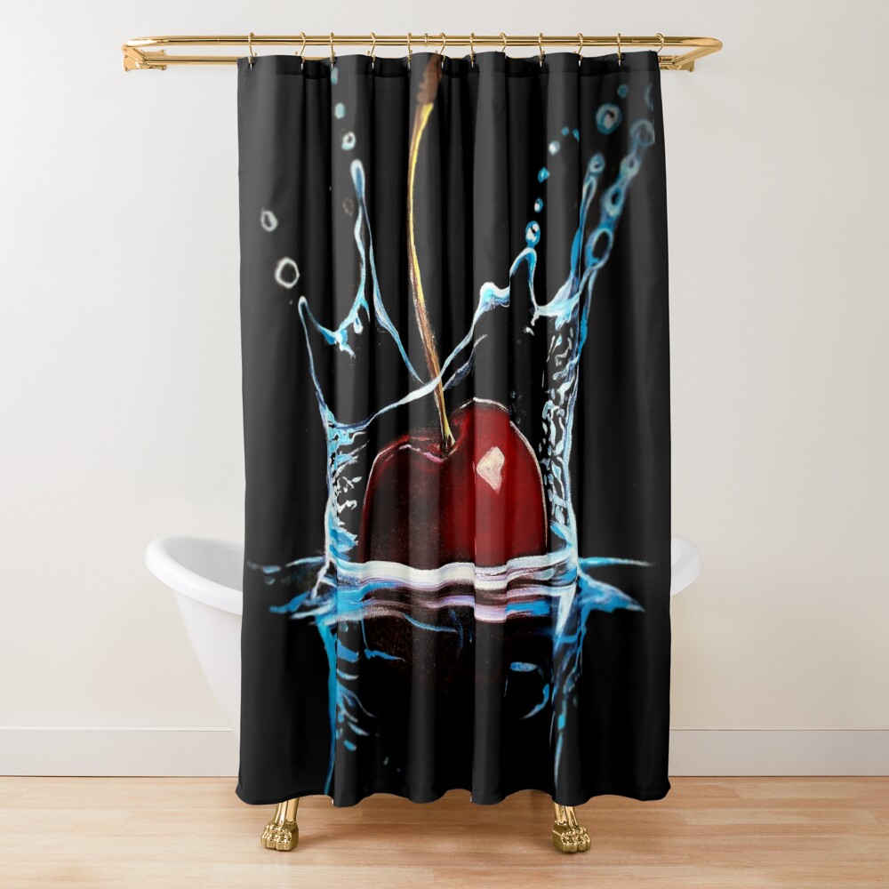 Splash of Cherry Shower Curtain