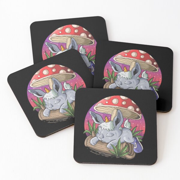 Item preview, Cute unicorn bunny with mushroom designed and sold by zugharo2019.
