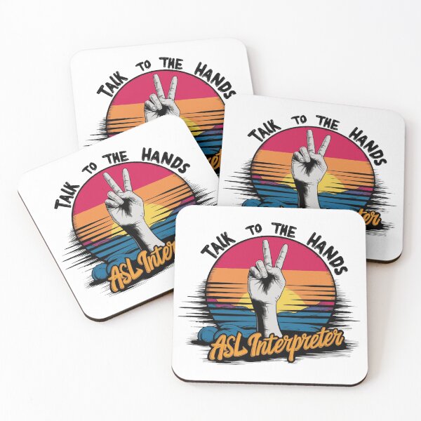 Item preview, ASL Interpreter Retro Sunset designed and sold by kapsell.