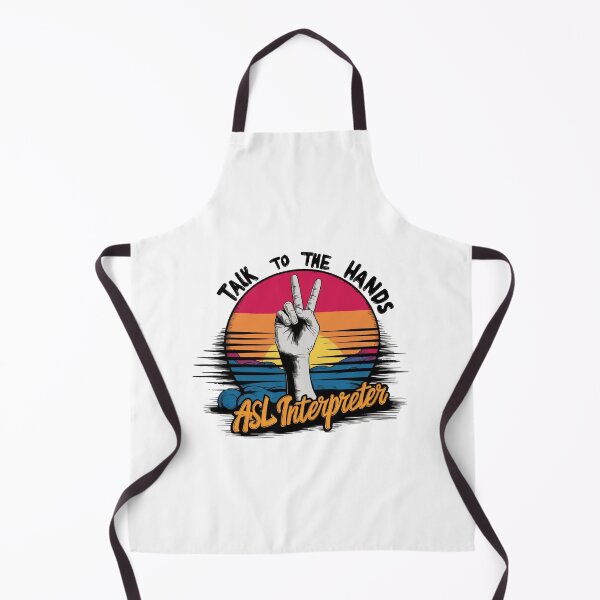 Item preview, ASL Interpreter Retro Sunset designed and sold by kapsell.