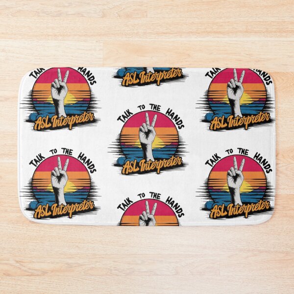 Item preview, ASL Interpreter Retro Sunset designed and sold by kapsell.
