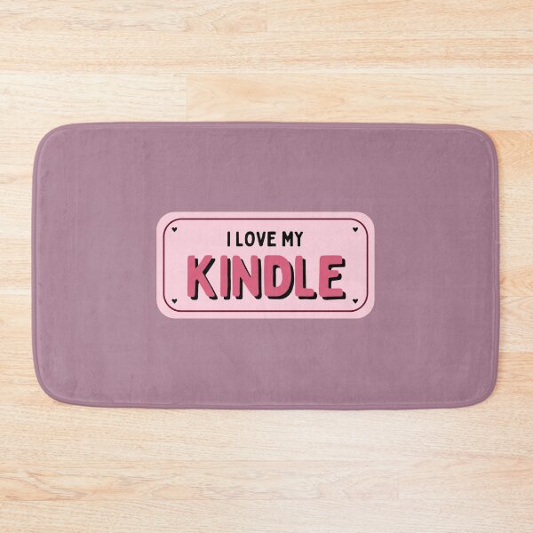 Item preview, I Love My Kindle / Book Lover Aesthetic Merch in Pastel Pink Bumper Sticker  designed and sold by Neadoodles.