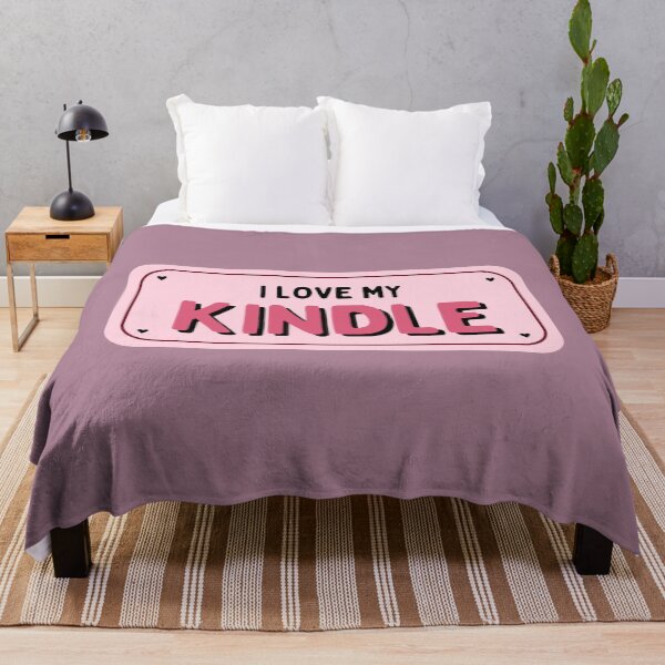 Item preview, I Love My Kindle / Book Lover Aesthetic Merch in Pastel Pink Bumper Sticker designed and sold by Neadoodles.