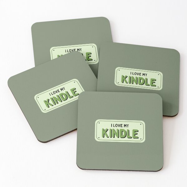 Item preview, I Love My Kindle / Book Lover Aesthetic Merch in Pastel Green Bumper Sticker  designed and sold by Neadoodles.