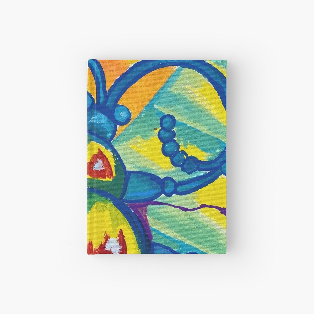 Abstract Beetle Hardcover Journal