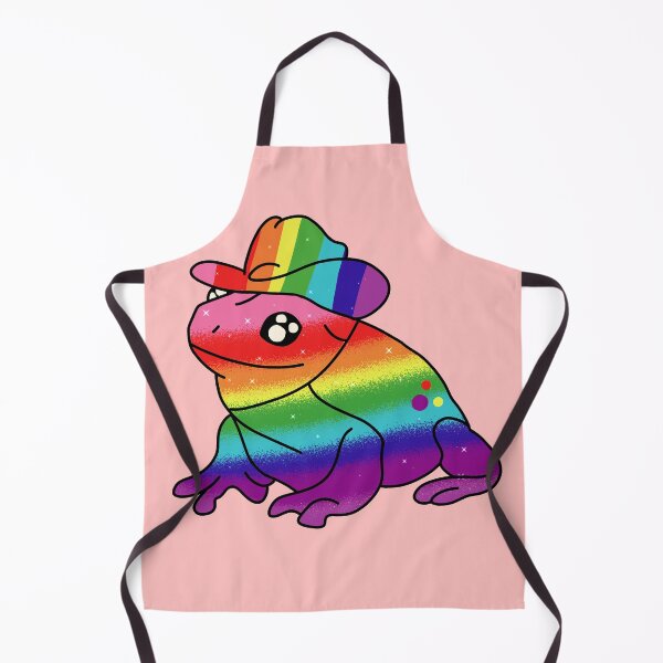 Item preview, Lgbtq pride frog with cowboy hat designed and sold by Quacktails.