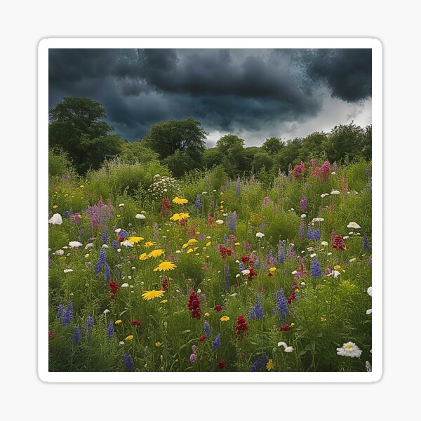 Item preview, Stormy Wildflowers designed and sold by Jennifer Emerson.