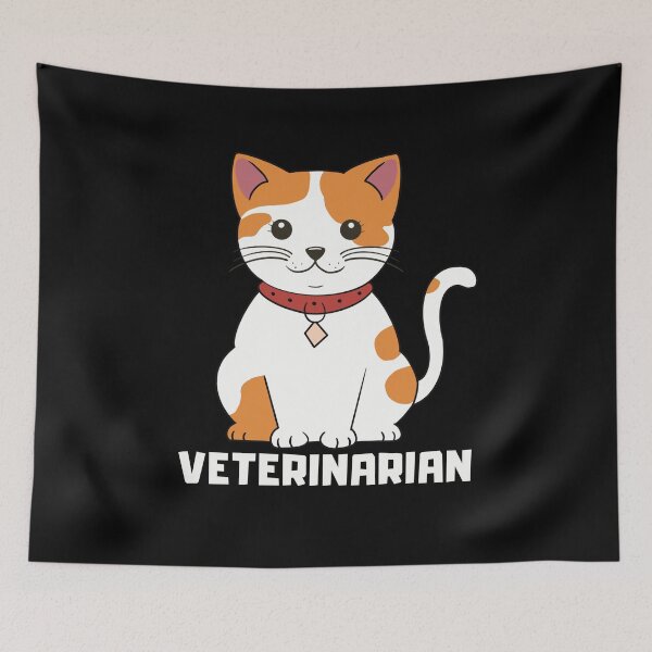 Item preview, veterinary medicine with a pretty cat  designed and sold by Angie-Atelier.