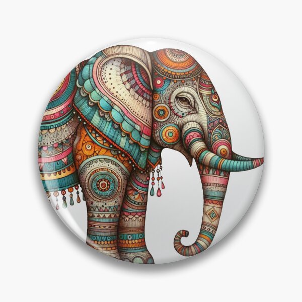 Item preview, Chromatic Elegance: The Kaleidoscope Elephant designed and sold by nicholekoch1.