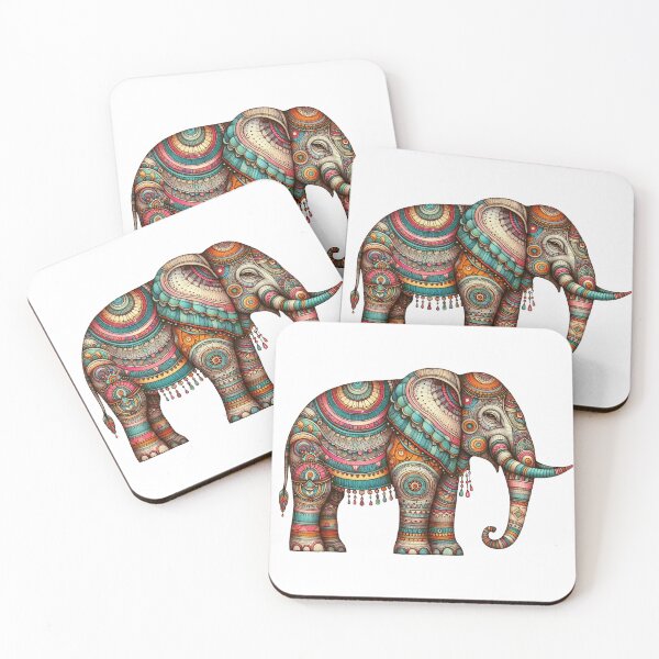 Item preview, Chromatic Elegance: The Kaleidoscope Elephant designed and sold by nicholekoch1.