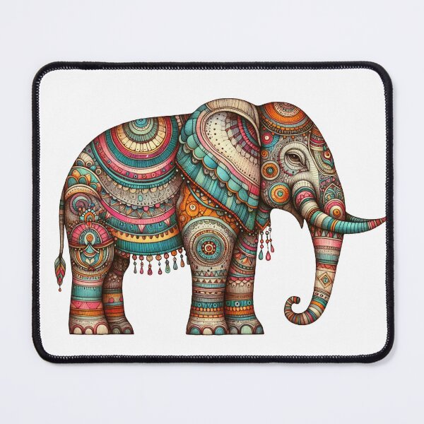 Item preview, Chromatic Elegance: The Kaleidoscope Elephant designed and sold by nicholekoch1.