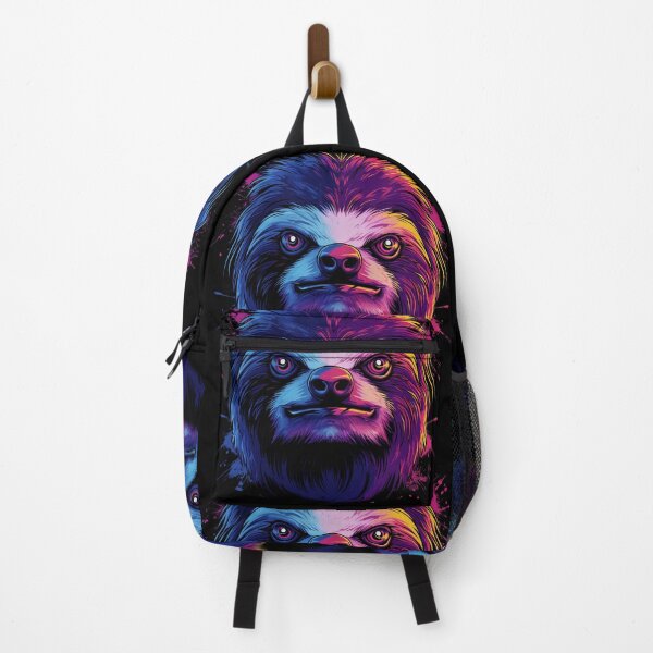 Item preview, Vibrant Neon Sloth Art - Urban Jungle Vibes designed and sold by ObjCrea123.