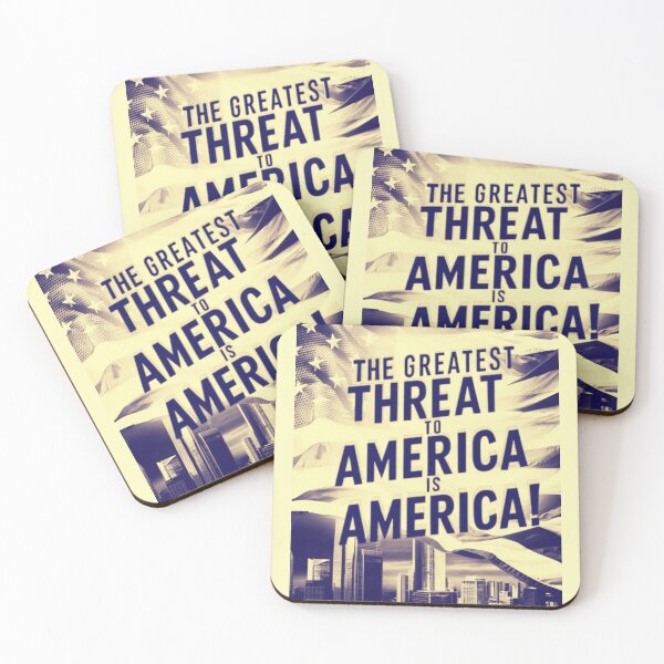 Item preview, The Greatest Threat To America Is America  designed and sold by Flirt-Teez.