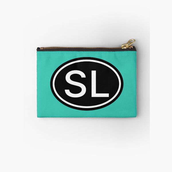 Item preview, SL Initials Monogram Oval White Letters designed and sold by Jeallan Designs.