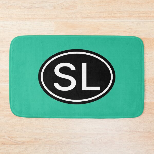 Item preview, SL Initials Monogram Oval White Letters designed and sold by Jeallan Designs.