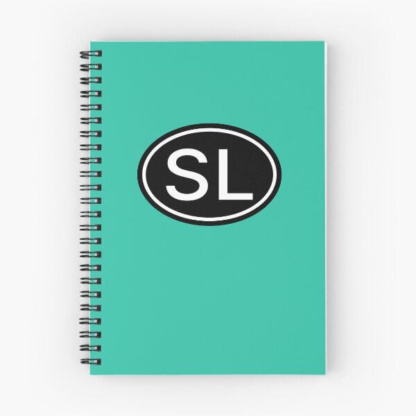 Item preview, SL Initials Monogram Oval White Letters designed and sold by Jeallan Designs.