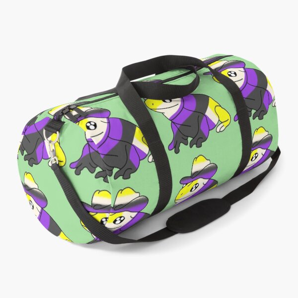 Item preview, Lgbtq pride nonbinary frog with cowboy hat designed and sold by Quacktails.