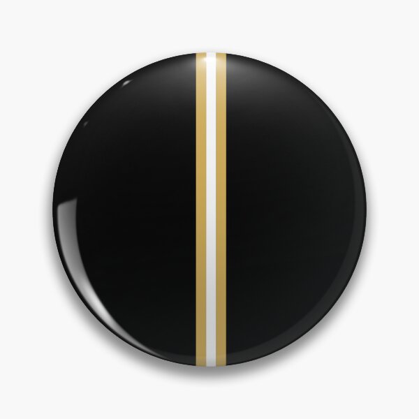 Item preview, BLACK, GOLD & WHITE Central Vertical 3 STRIPES designed and sold by RachelMacht.