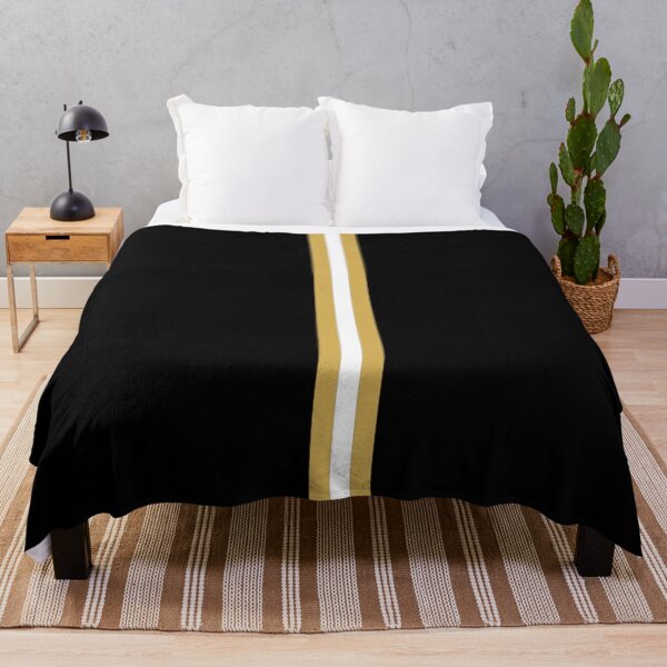 Item preview, BLACK, GOLD & WHITE Central Vertical 3 STRIPES designed and sold by RachelMacht.