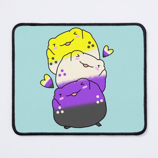 Item preview, Nonbinary pride lgbtq frogs designed and sold by Quacktails.