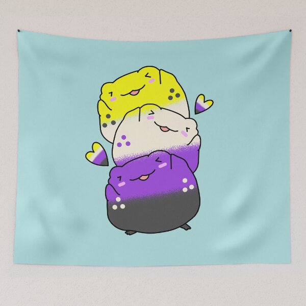 Item preview, Nonbinary pride lgbtq frogs  designed and sold by Quacktails.