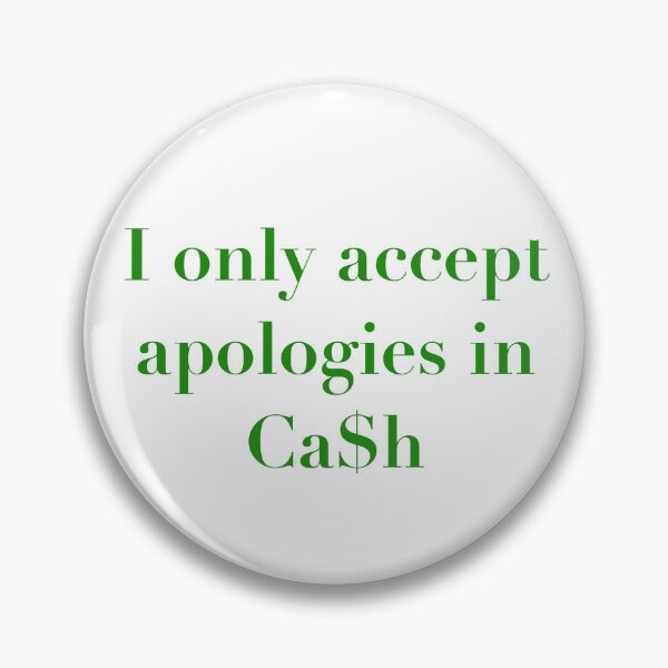 Item preview, Cash apologies designed and sold by Annet KY.