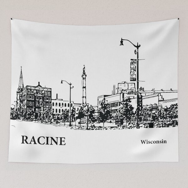 Item preview, Racine Wisconsin designed and sold by Lakeric Cityscapes.