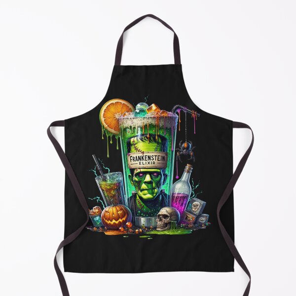 Item preview, Halloween Frankenstein Elixir Cocktail Drink Spooky Spirits designed and sold by InkwaveDesigns.