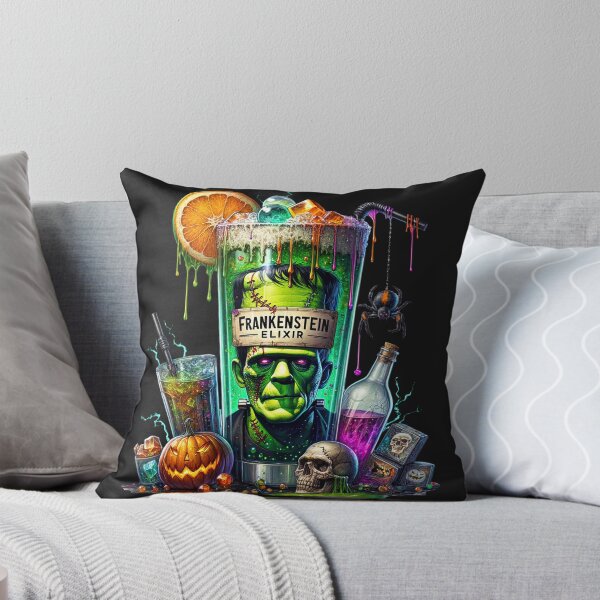 Item preview, Halloween Frankenstein Elixir Cocktail Drink Spooky Spirits designed and sold by InkwaveDesigns.