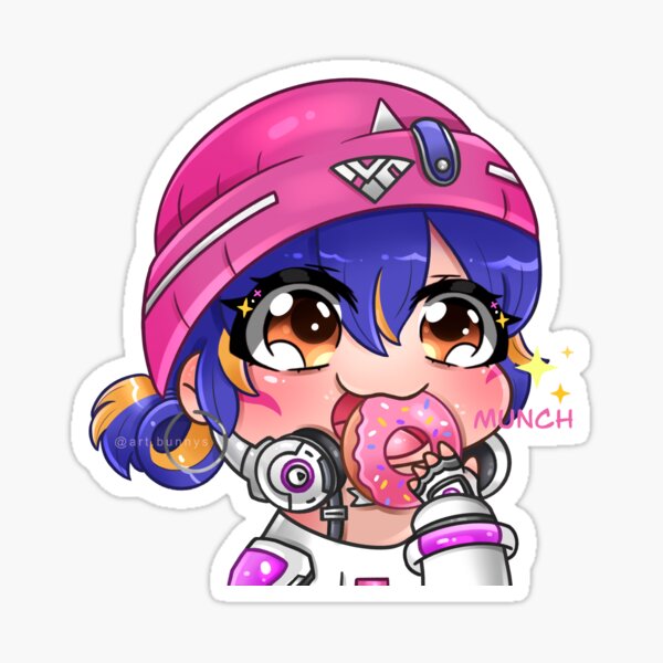 Kiriko Donut Chibi Le Sserafim KPOP Art Sticker