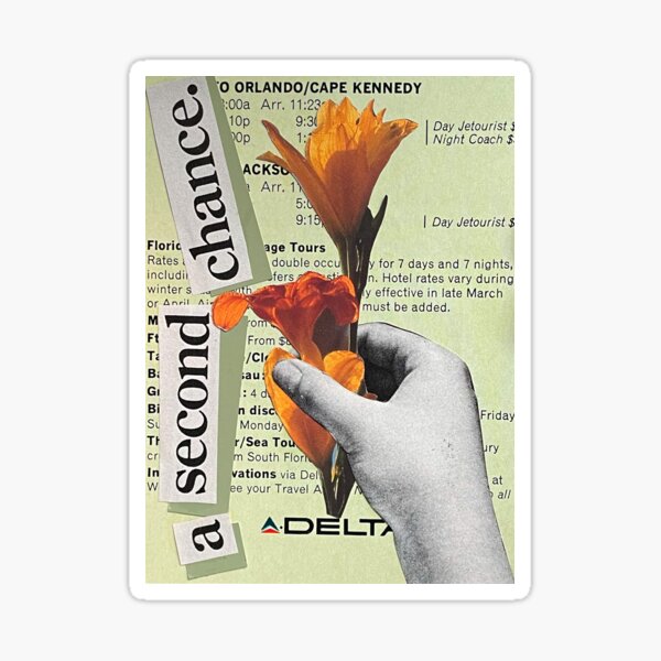 "A Second Chance" Collage Sticker